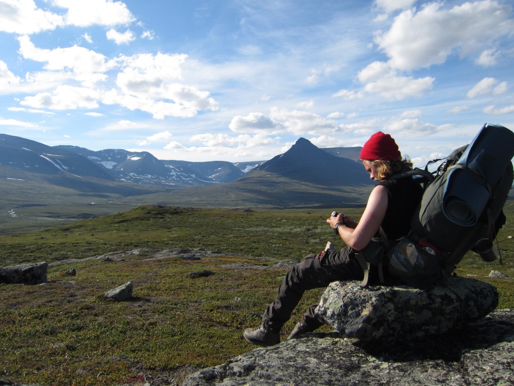 Tauko tunturin rinteellä